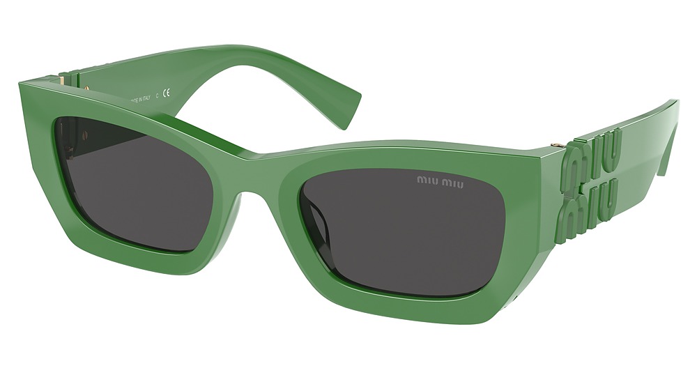 Miu Miu MU 09WS cateye sunglasses in Green/Dark Grey