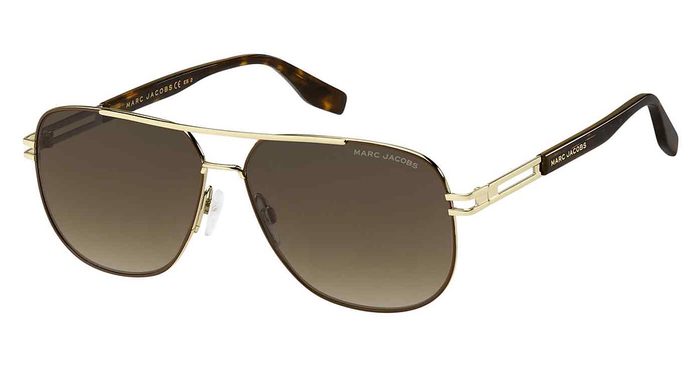 Marc Jacobs MARC 633/S rectangle sunglasses in Gold Brwn/Brown Shaded