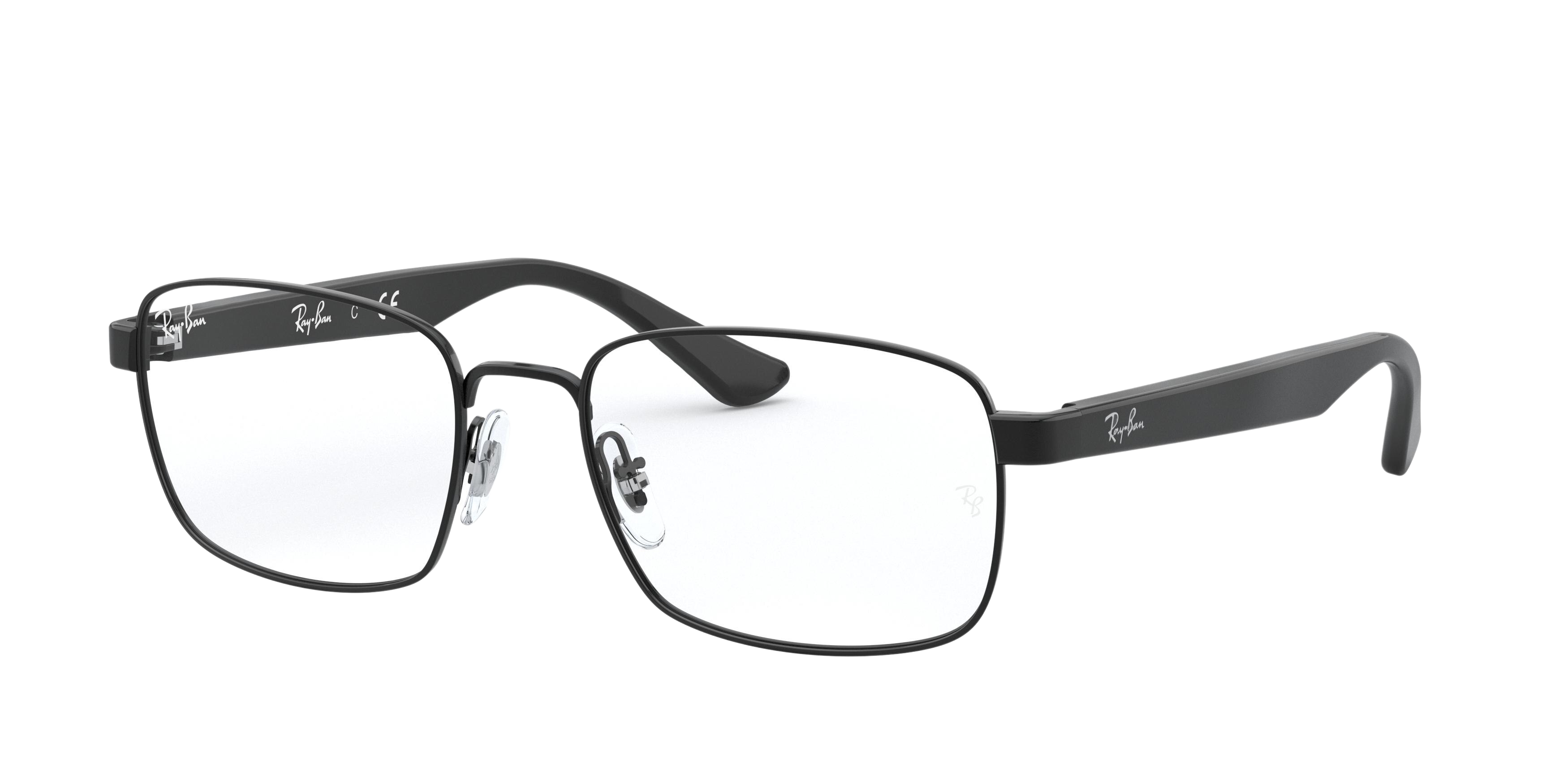 Ray-Ban RX6445 rectangle eyeglasses in Black