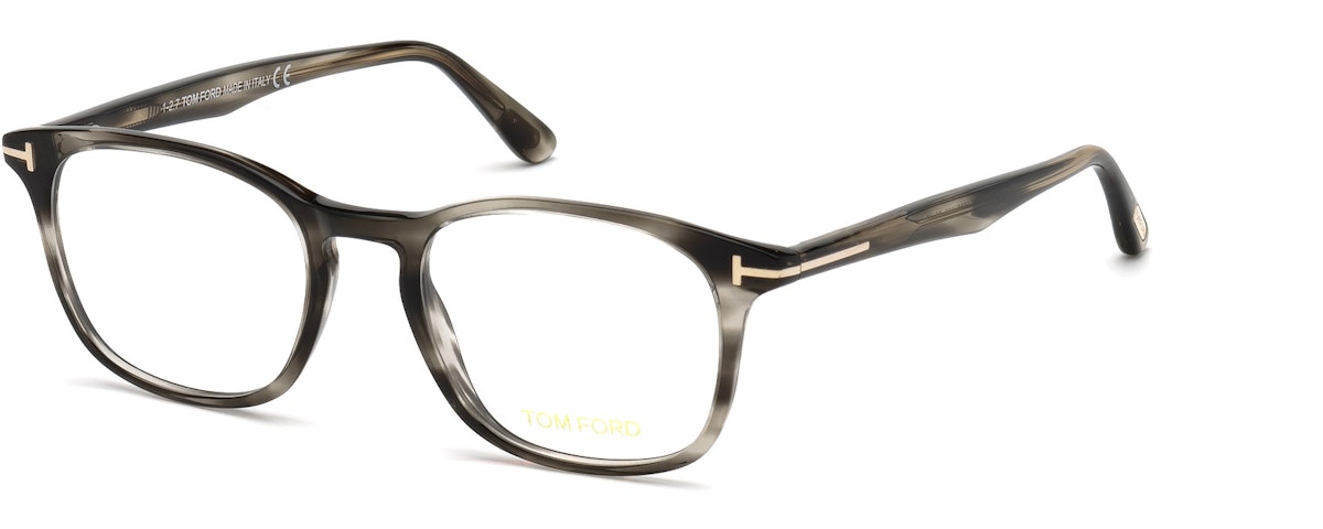 Shiny Striped Black & Grey, Rose Gold "t" Logo