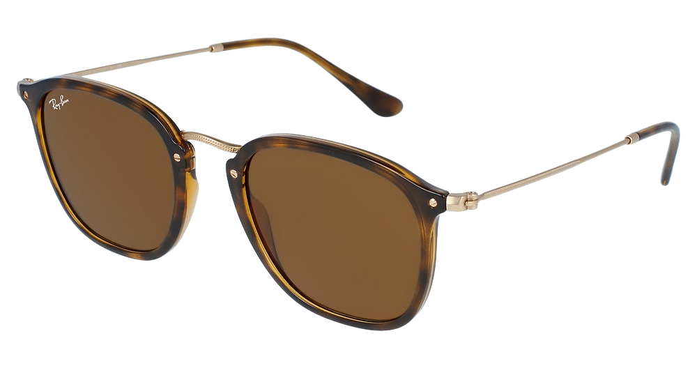 Ray-Ban RB2448N round sunglasses in Light Havana/B 15 Brown