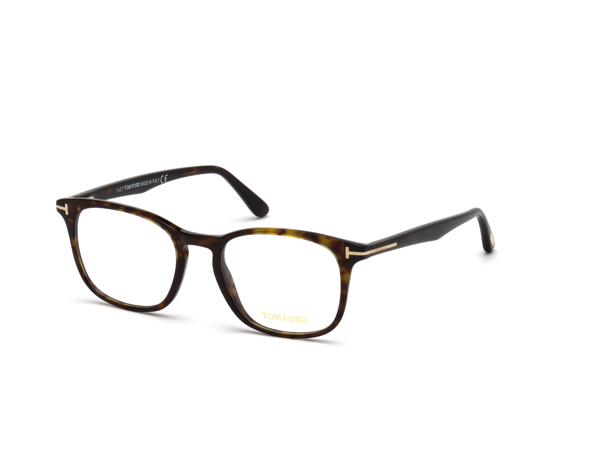 Shiny Classic Dark Havana, Rose Gold "t" Logo