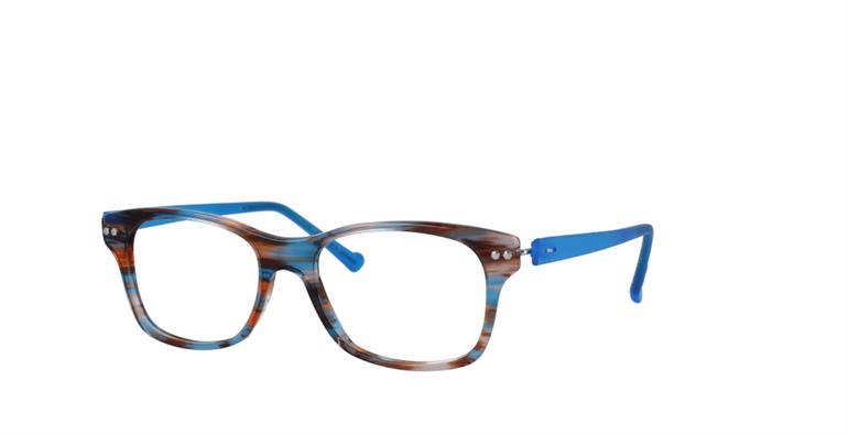 iGreen V4.71 square eyeglasses in Blue Tortoise