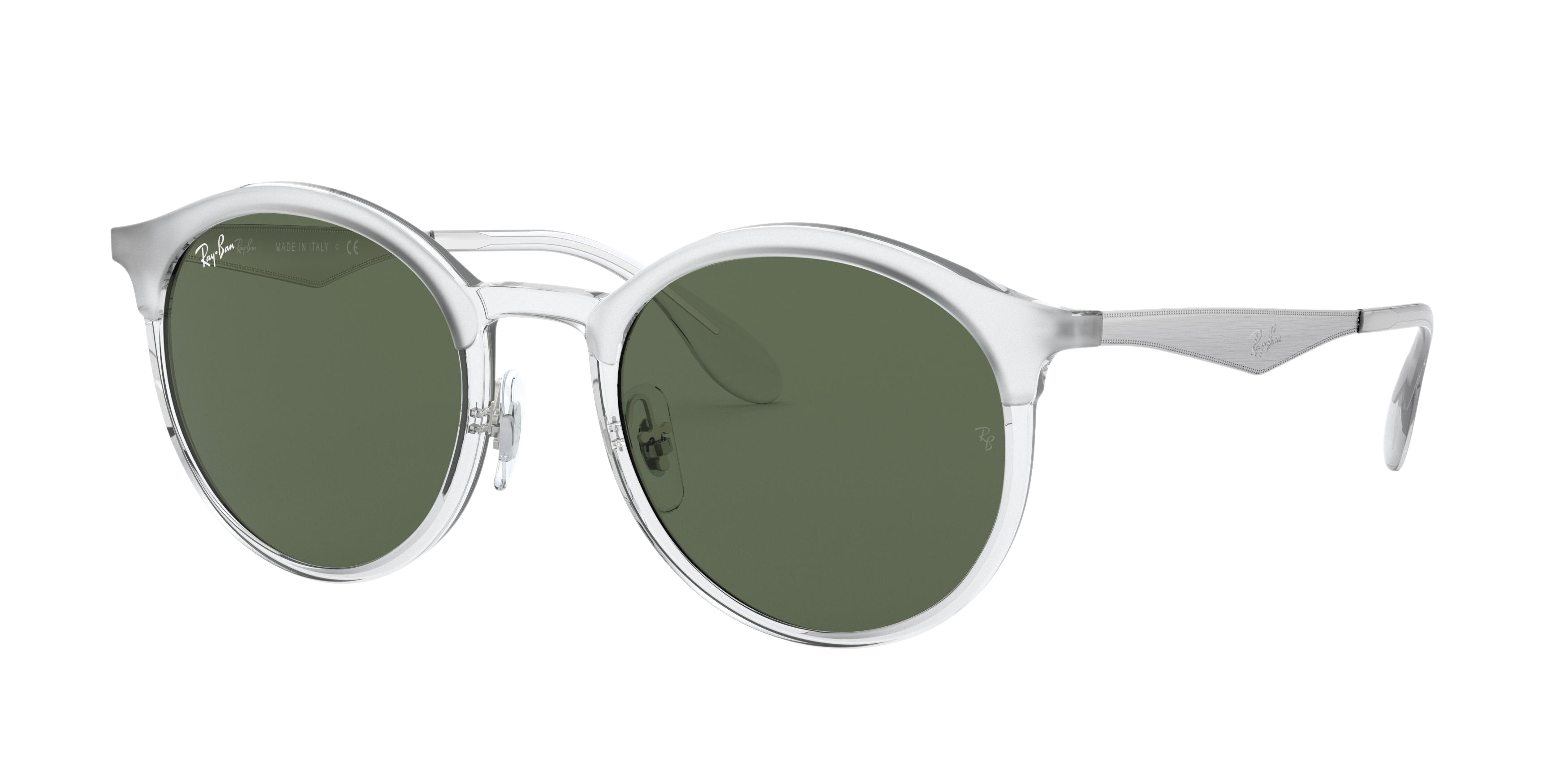 Ray-Ban RB4277F round sunglasses in Matte Crystal