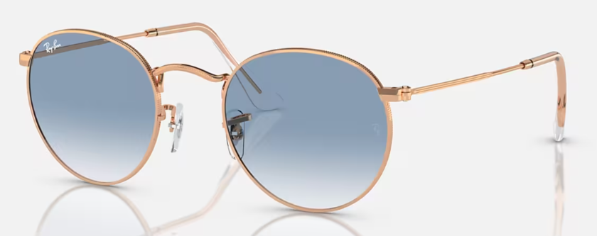 ROSEGOLD / CLEAR GRADIENT BLUE