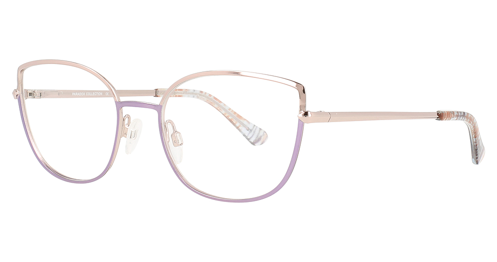 Shiny Rosy Plum & Light Pink
