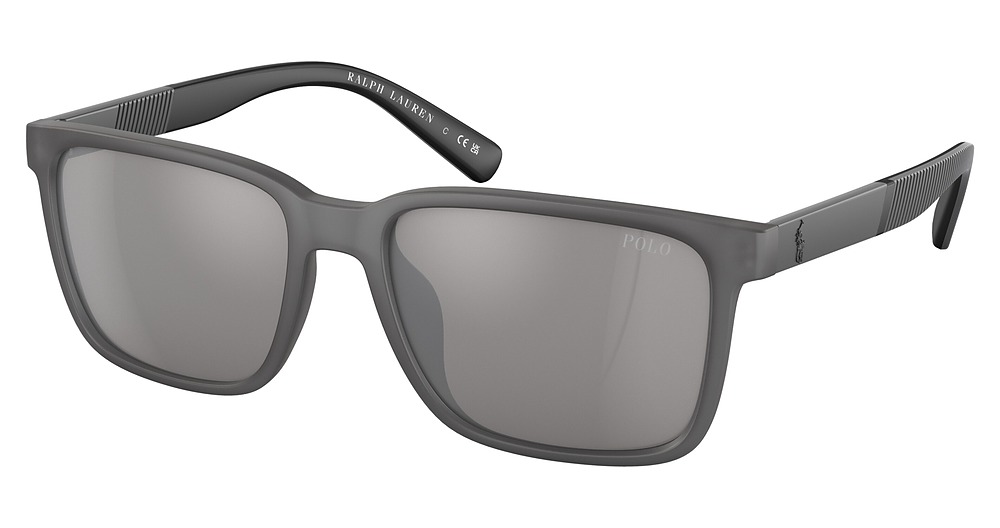 MATTE TRANSPARENT GREY / LIGHT GRAY MIRROR SILVER