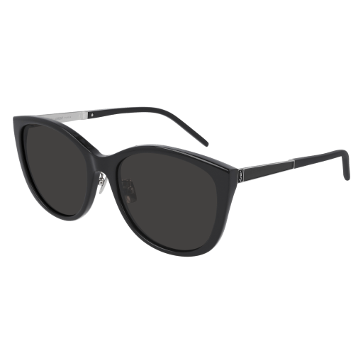 Saint Laurent SL M71/K round sunglasses in Black Silver Black/Black