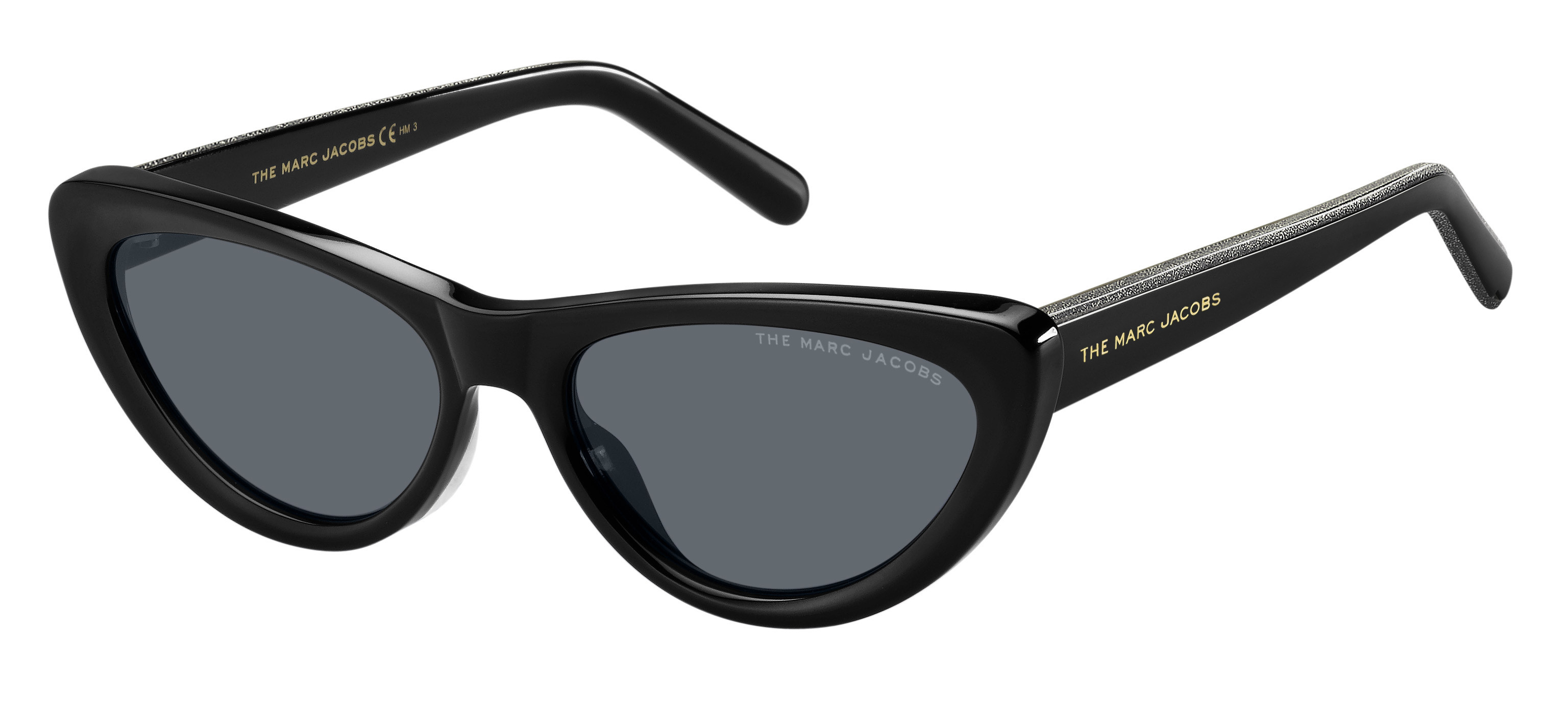 Marc Jacobs Marc 457/S cateye sunglasses in Black (Ir Grey Blue)