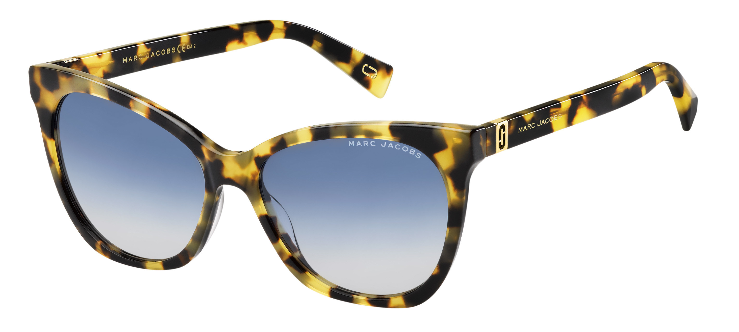 Marc Jacobs Marc 336/S cateye sunglasses in Yellow Havana (Uy Blue Sf Grey