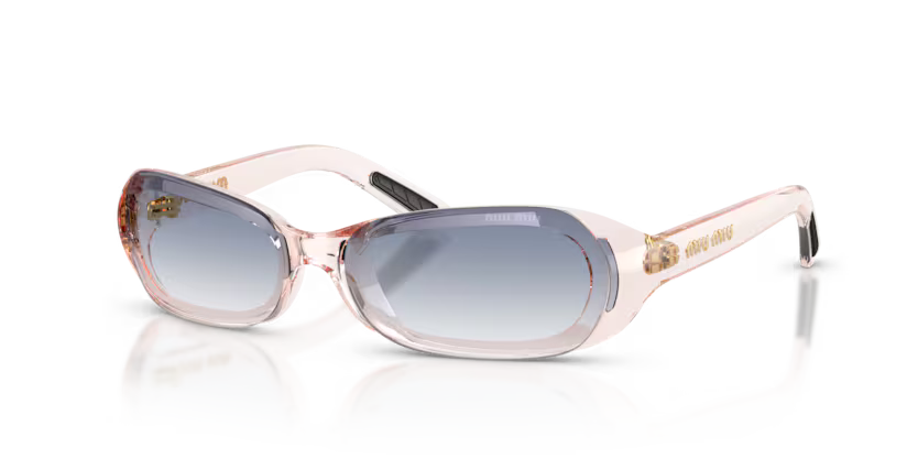 TRANSPARENT PINK / CLEAR GRADIENT LIGHT BLUE