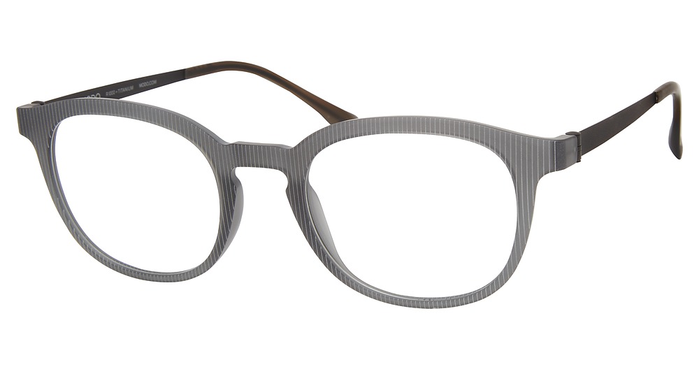 Modo 7050 round eyeglasses in Matte Dark Grey