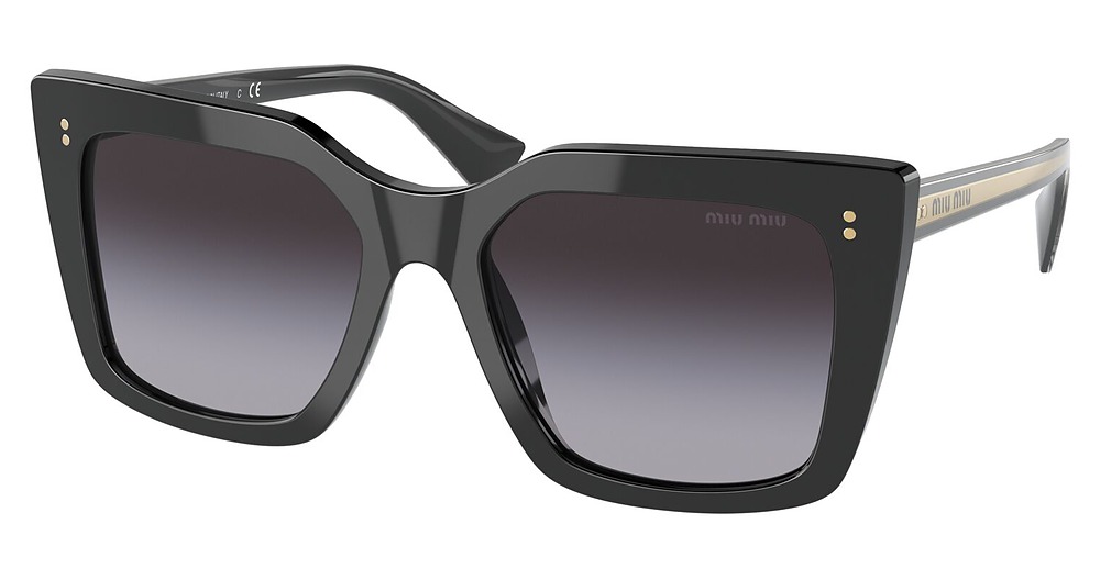 Miu Miu MU 02WS cateye sunglasses in Black/Grey Gradient