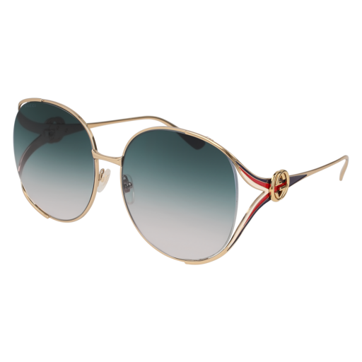 Gucci GG0225S aviator sunglasses in Gold