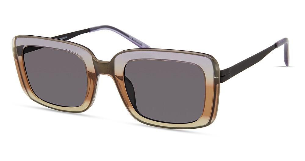 Modo 471 rectangle sunglasses in Purple Yellow Gradient