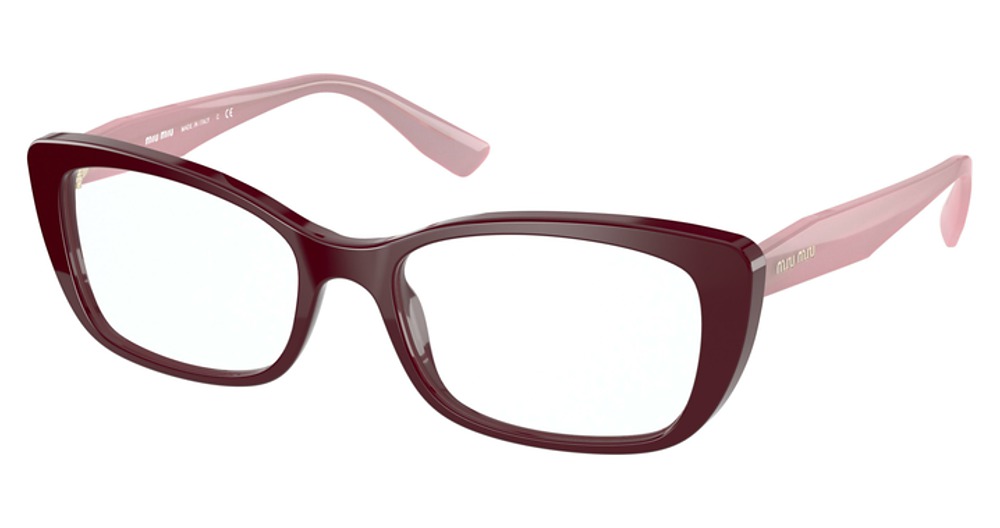 Miu Miu MU 07TV round eyeglasses in Bordeaux