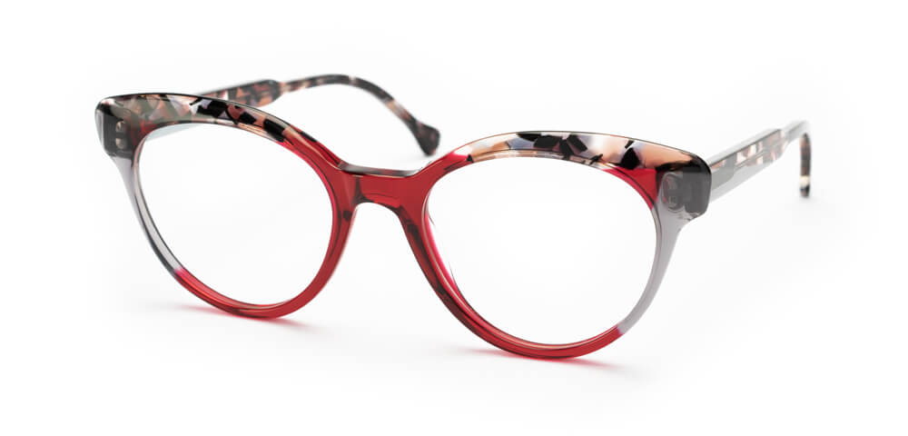RED / PINK TORTOISE / GREY