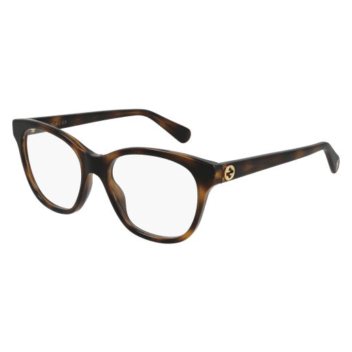 Gucci GG0923O round eyeglasses in Havana Havana Transparent