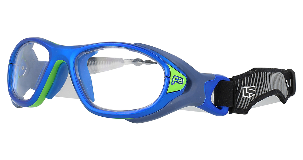 Matte Electric Blue / Clear Silver Flash