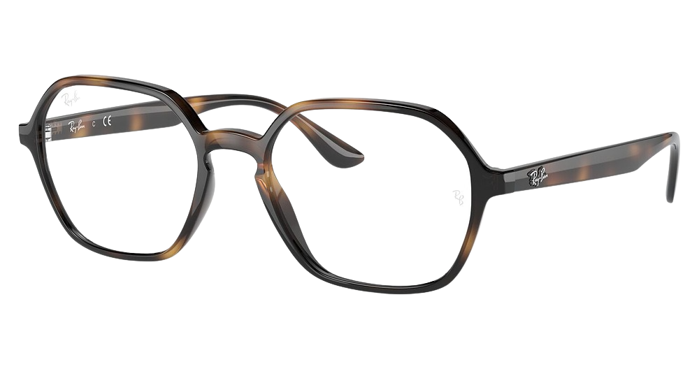 Ray-Ban RX4361VF irregular eyeglasses in Havana