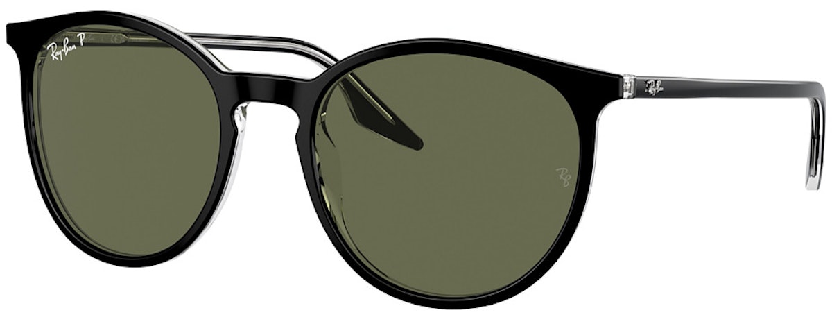 BLACK ON TRANSPARENT / POLAR GREEN