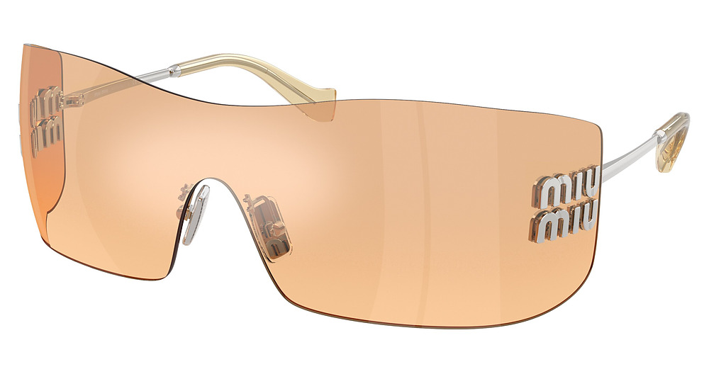 Miu Miu MU B53S sunglasses in Silver/Orange Mirror Silver Gradient