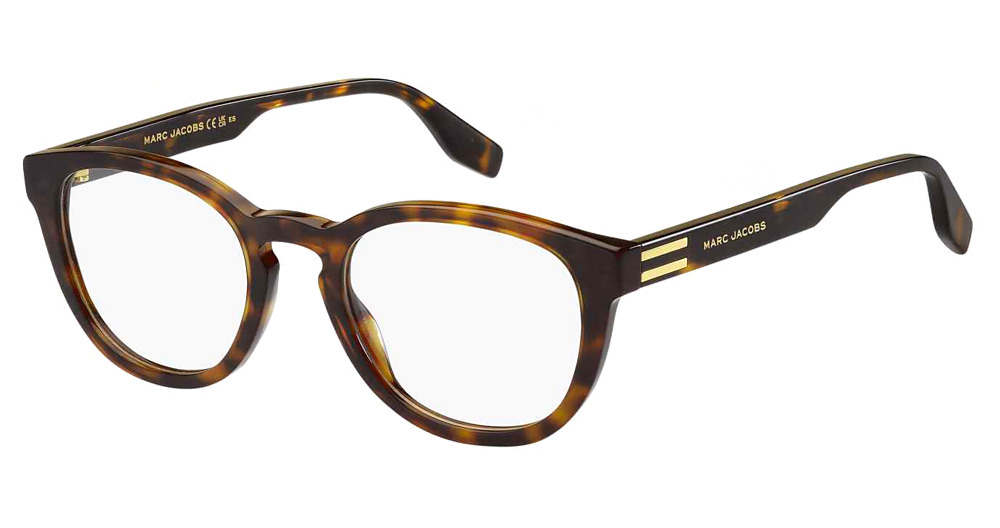 Marc Jacobs MARC 721 round eyeglasses in Havana