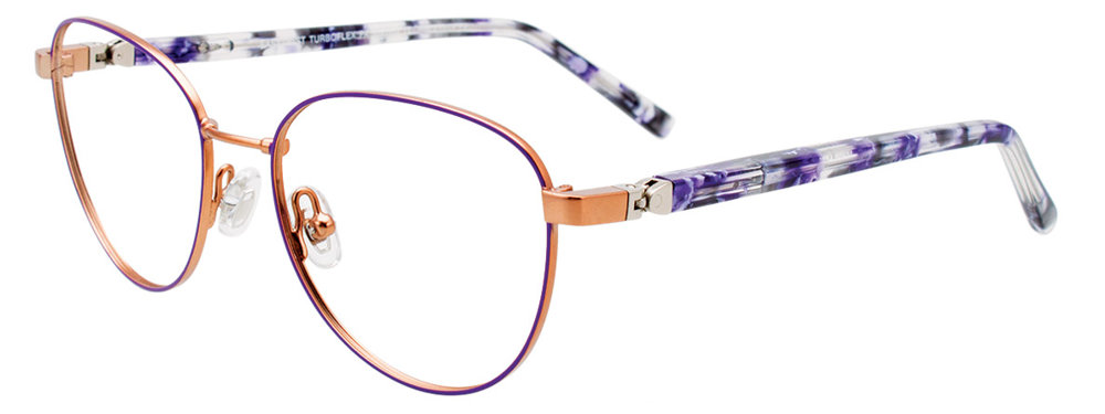 Satin Purple & Rose Gold