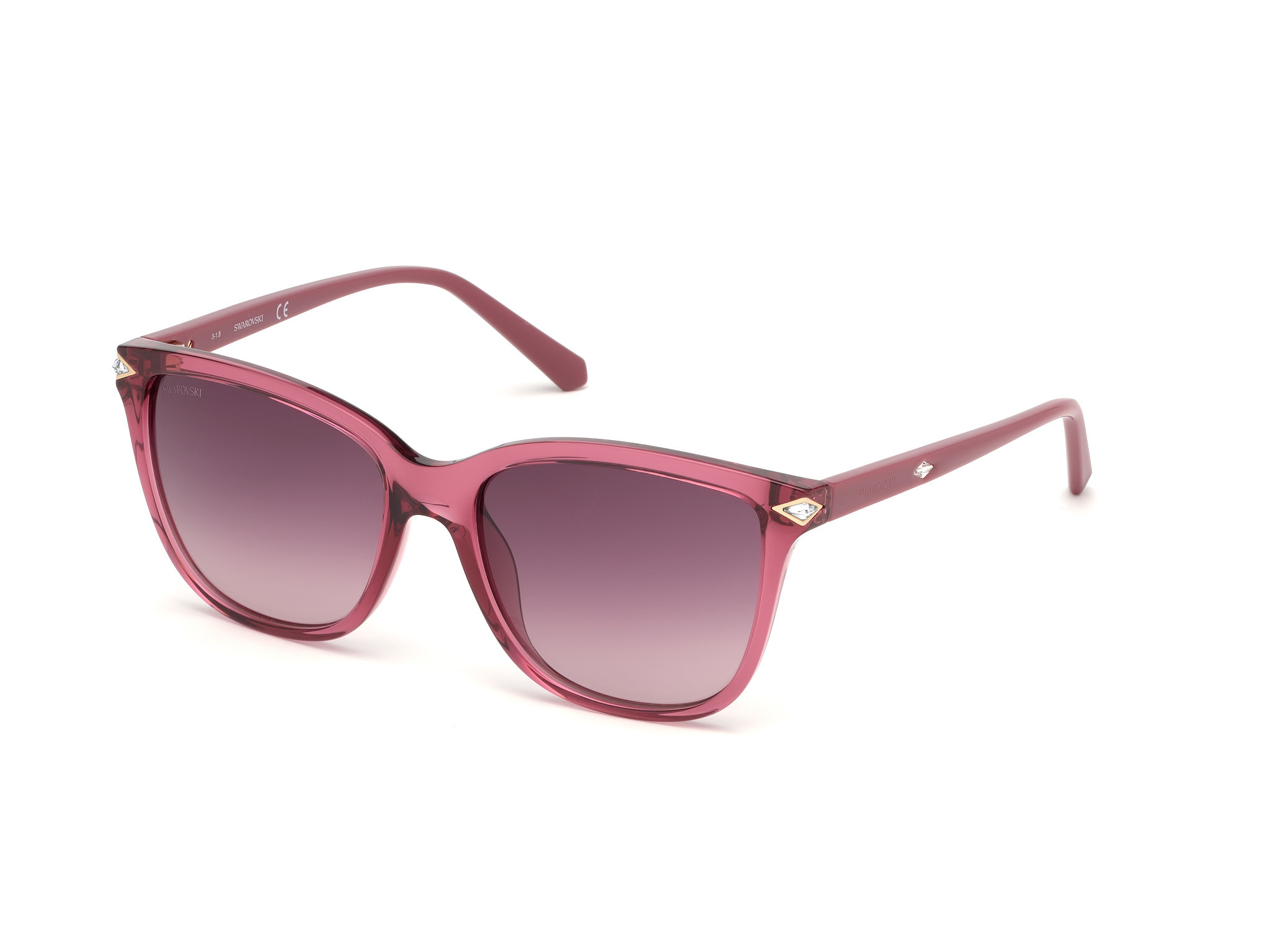 Shiny Pink / Gradient Bordeaux Lenses