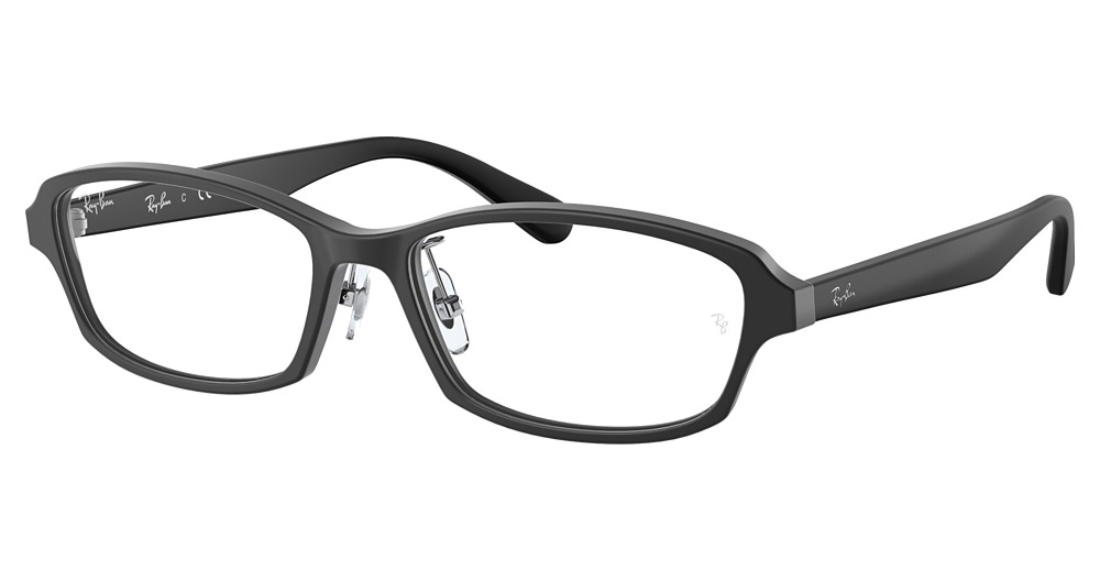 Ray-Ban RX5385D round eyeglasses in Matte Black