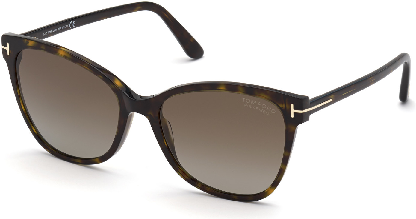Tom Ford FT0844 cateye sunglasses in 52H Shiny Classic Dark Havana
