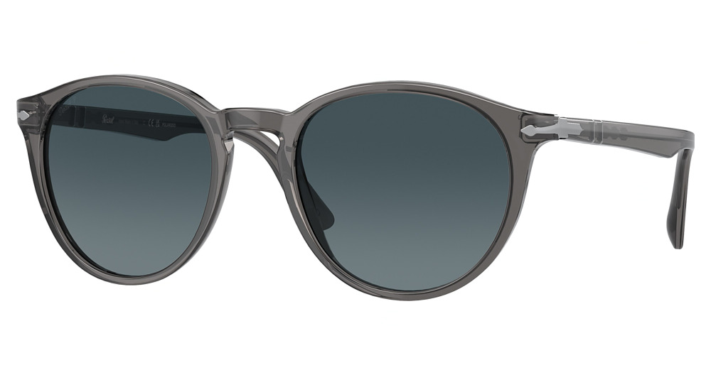 TRANSPARENT GREY / LIGHT BLUE GRADIENT DARK BLUE