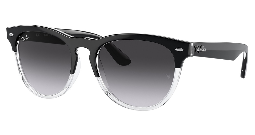 BLACK ON TRANSPARENT / GREY GRADIENT BLUE