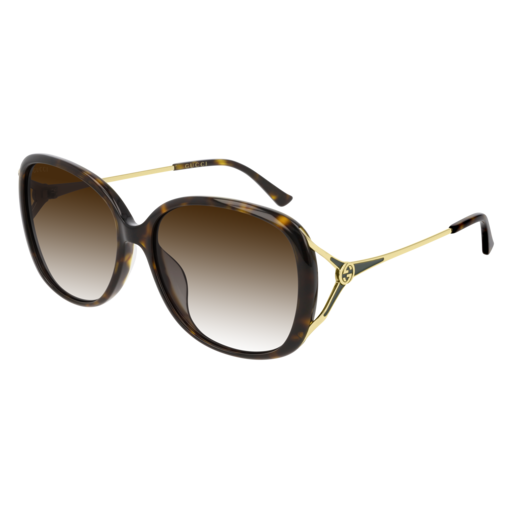 Gucci GG0649SK round sunglasses in Havana