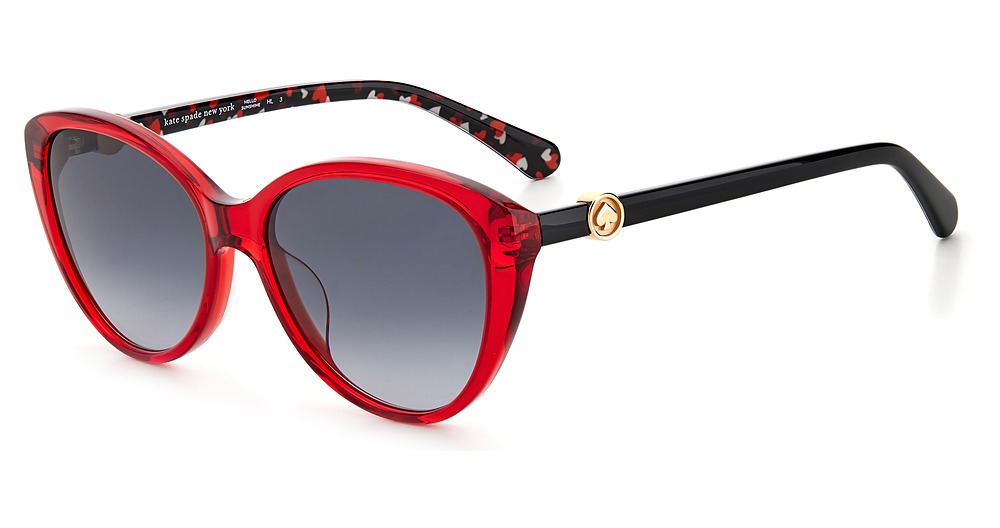 Kate Spade VISALIA/G/S cateye sunglasses in Red/Dark Grey Shaded