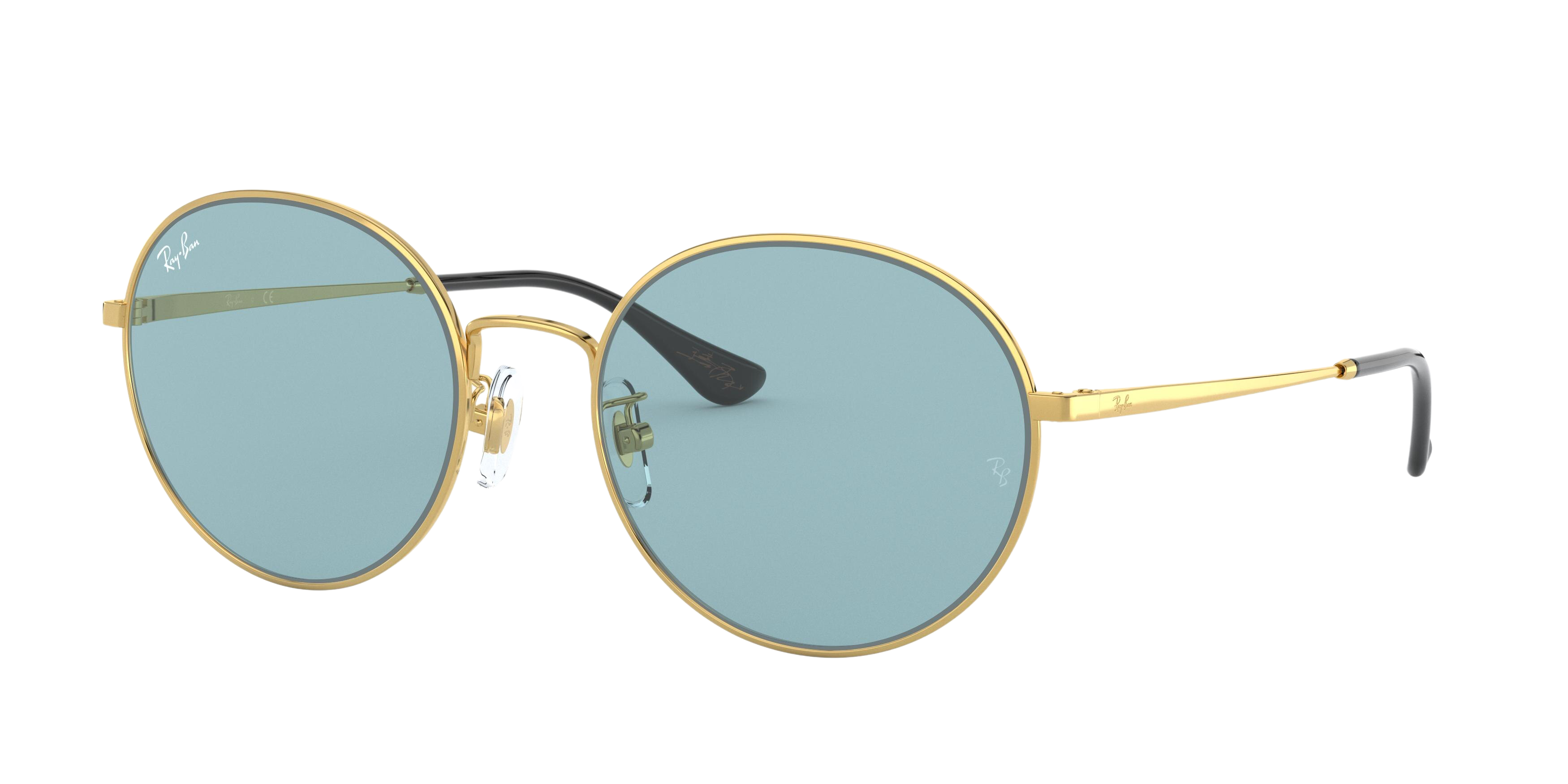 Ray-Ban RB3612 round sunglasses in Gold