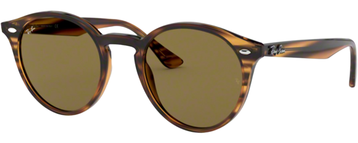 STRIPED RED HAVANA / DARK BROWN