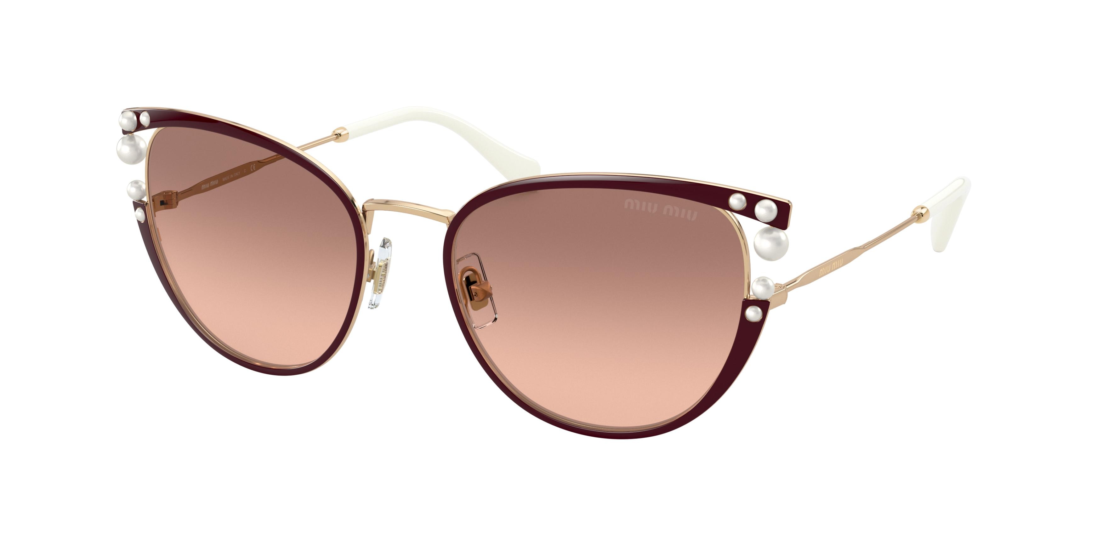 Miu Miu MU 62VS cateye sunglasses in Bordeaux