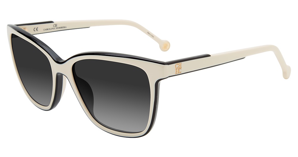 Carolina Herrera SHE792 round sunglasses in White 06 K5