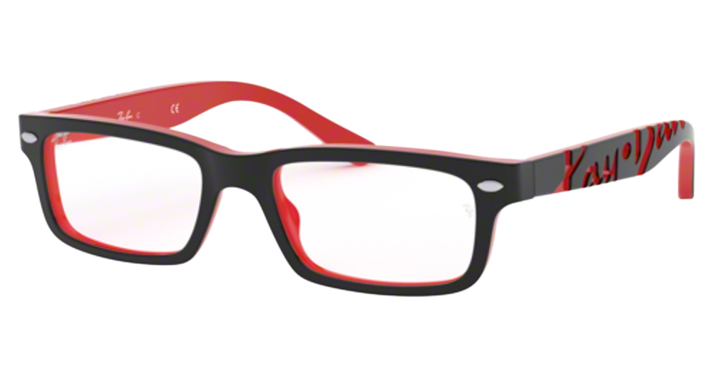 BLACK ON RED