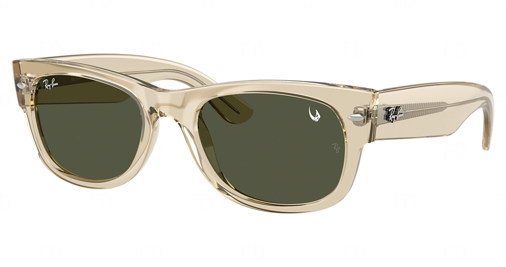 Ray-Ban RB0832SF MEGA WAYFARER II round sunglasses in Beige/Green