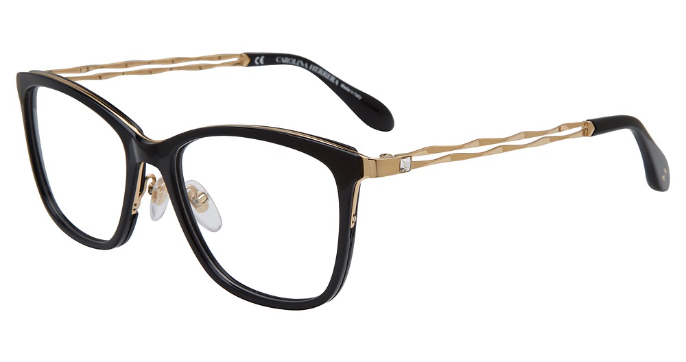 Carolina Herrera VHN047S rectangle eyeglasses in Black 0700