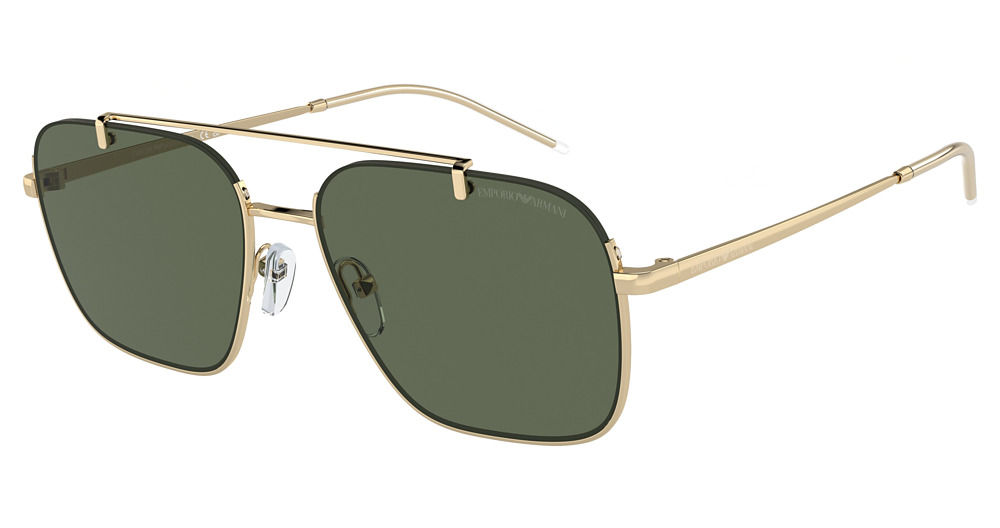 SHINY PALE GOLD / DARK GREEN
