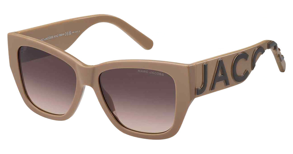 Marc Jacobs MARC 695/S square sunglasses in Nudebrw/Brown Shaded