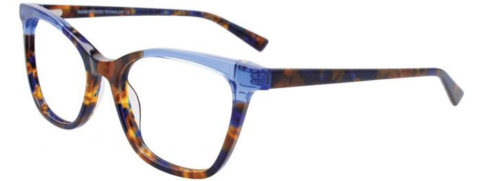 Blue & Brown Marbled & Crystal Blue / Blue & Brown Marbled