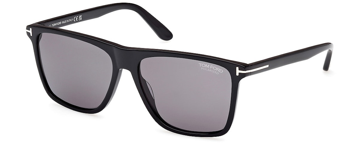 shiny black / smoke polarized