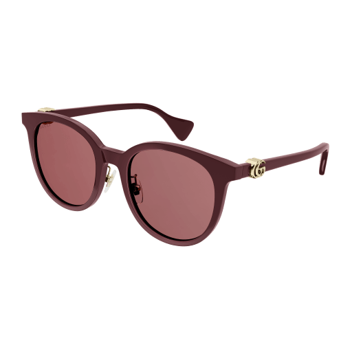 Gucci GG1073SK round sunglasses in Burgundy Burgundy Red/Red