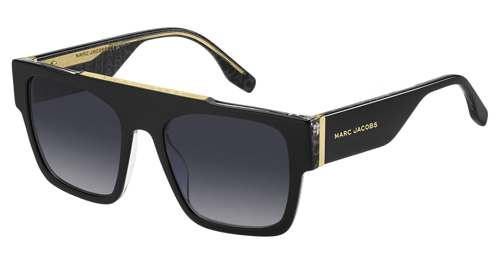 Marc Jacobs MARC 757/S rectangle sunglasses in Blkpttgr/Dark Grey Shaded