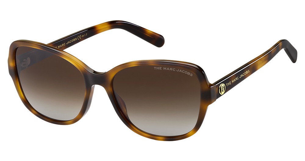 Marc Jacobs MARC 528/S cateye sunglasses in Havana Gold/Brown Grad Polz