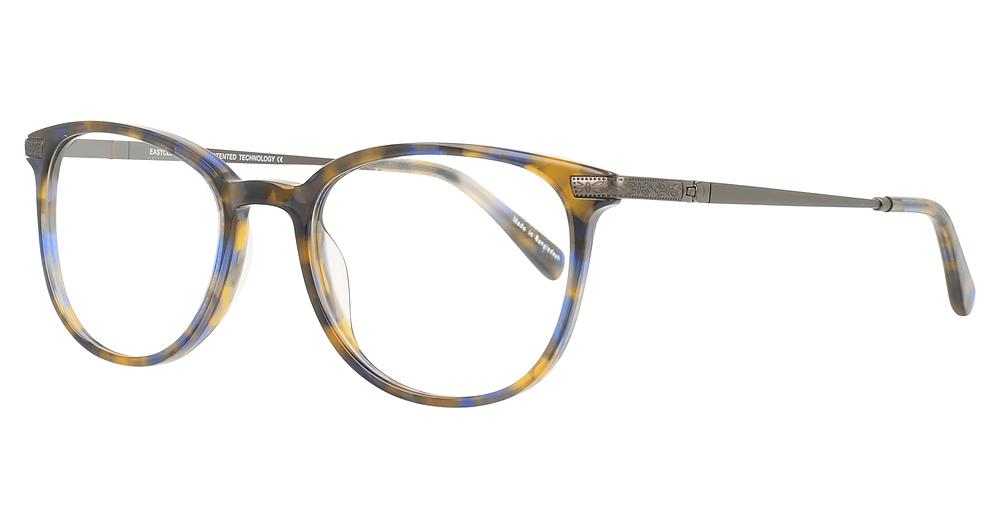 Brown & Blue Tortoise / Matt Dark Steel